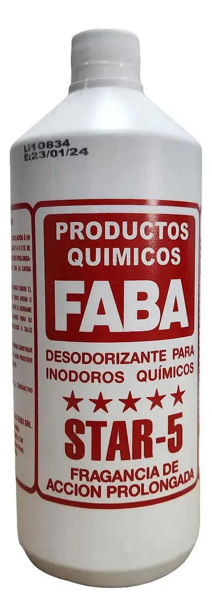 Desodorizante para inodoros químicos
